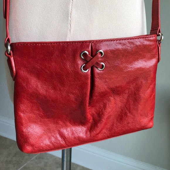 Cole Haan Handbags - Cole Haan | Zooey Grommet Leather Bag Purse Red